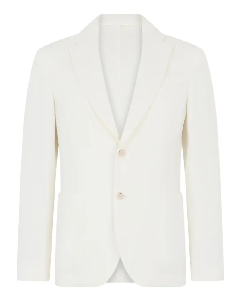 HUGO BOSS textured two-button blazer - Nude Nude