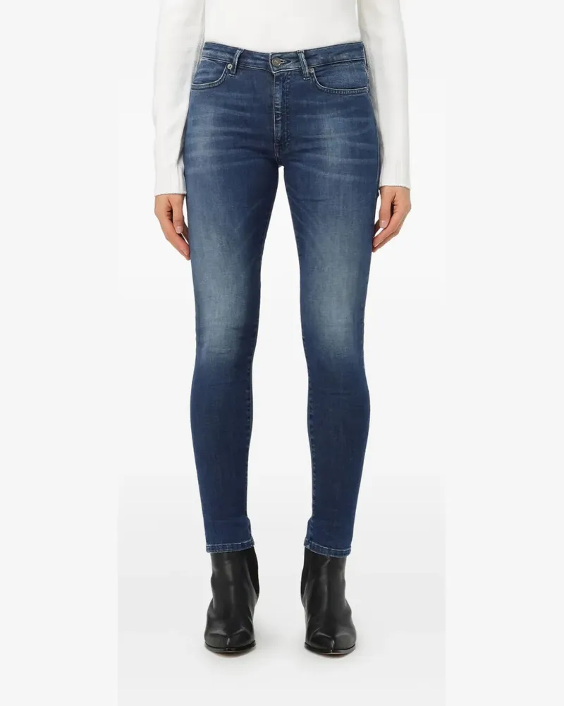 Dondup logo-patch jeans - Blau Blau