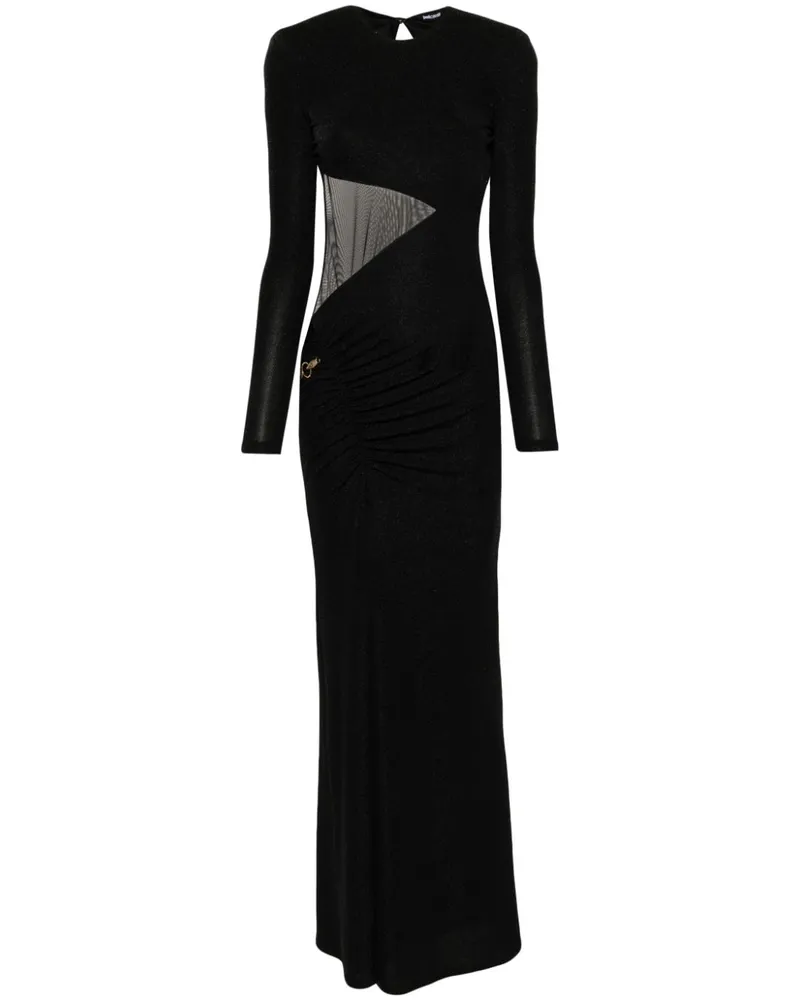 Just Cavalli Maxikleid mit Metallic-Garn Schwarz