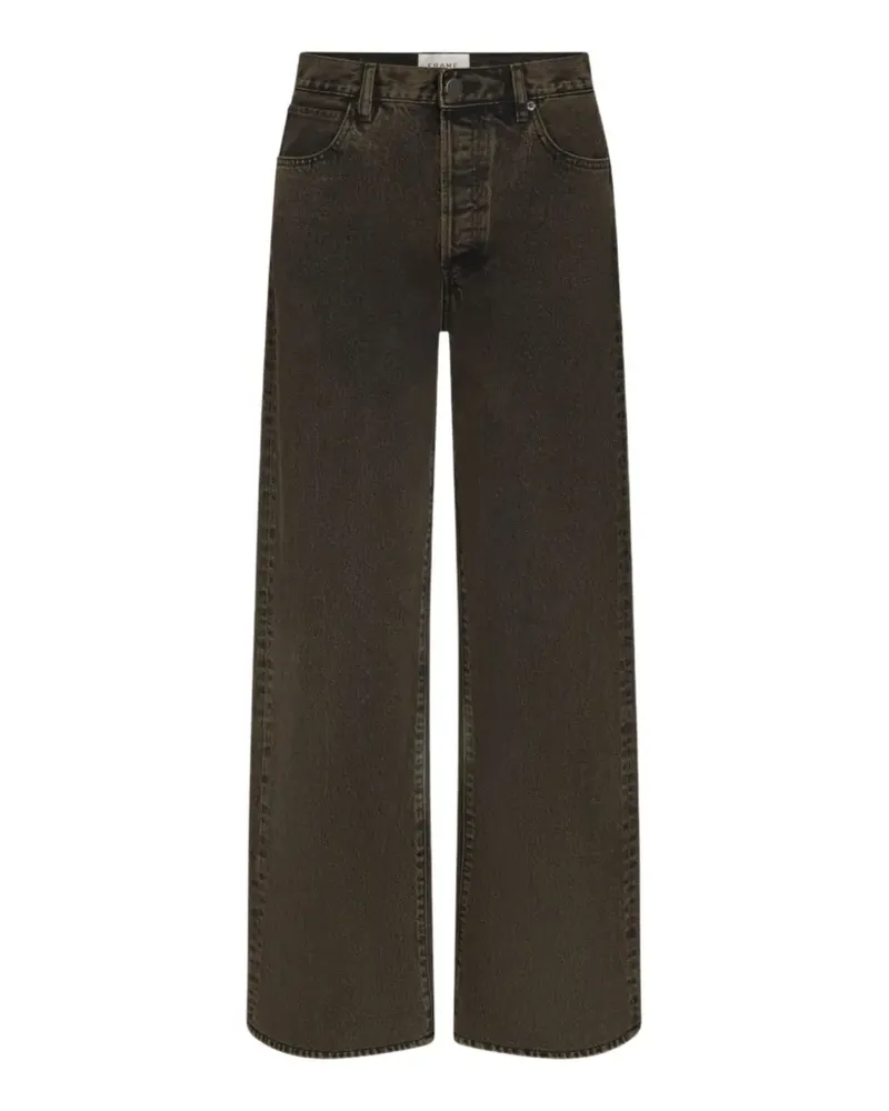 Frame Denim The Loose acid-wash wide-leg jeans - Braun Braun