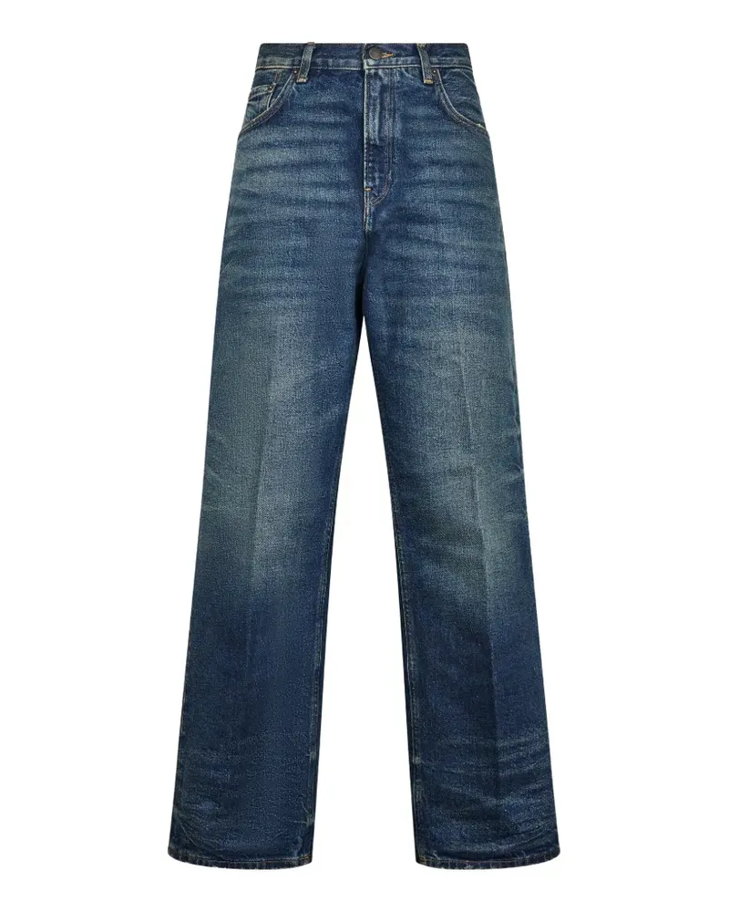 Haikure faded wide-leg jeans - Blau Blau