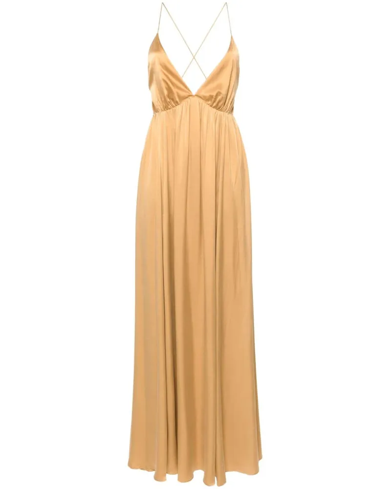 Zimmermann Rückenfreies Maxikleid aus Seide - Nude Nude