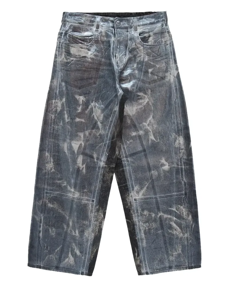 Diesel Jeans mit Acid-Wash-Effekt - Grau Grau