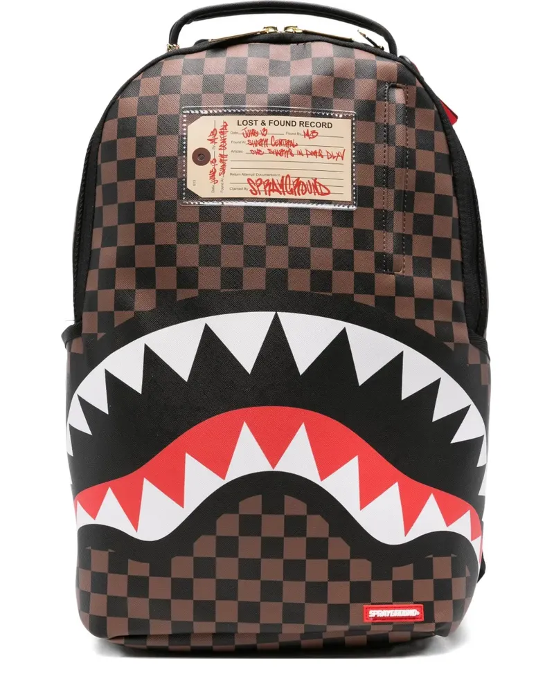 Sprayground Shark in Paris Rucksack - Braun Braun