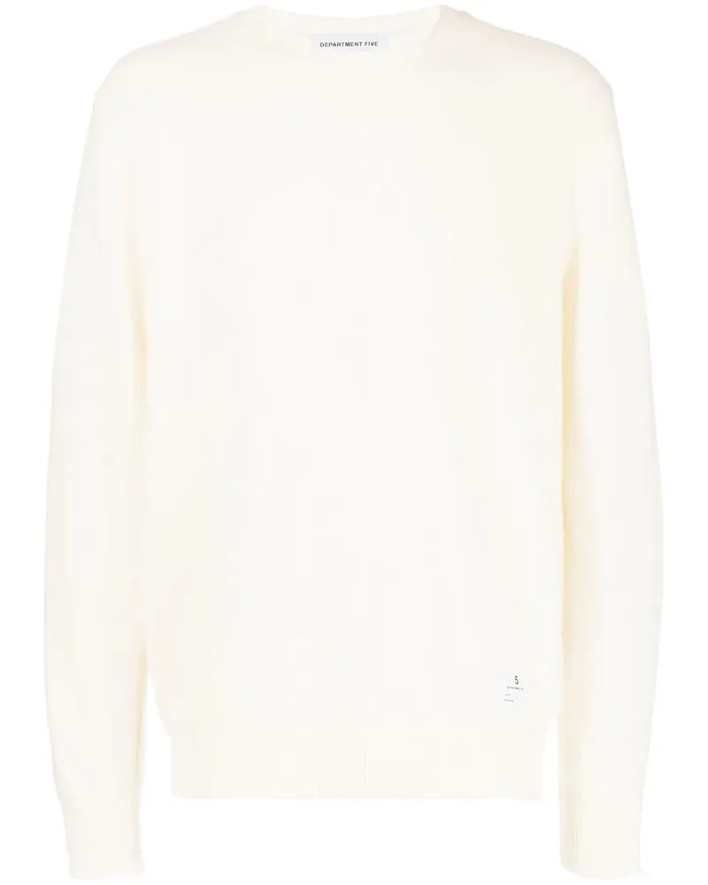 Department 5 Pullover im Distressed-Look - Weiß Weiß