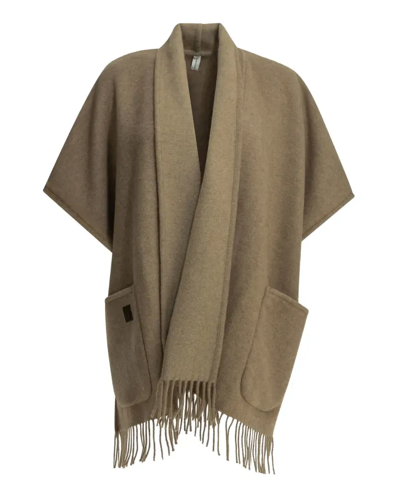 Ferragamo fringed cashmere coat - Braun Braun