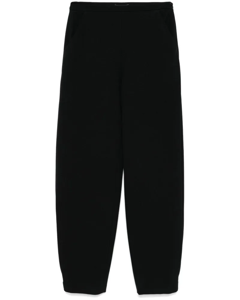 Emporio Armani Hose mit geradem Bein - Schwarz Schwarz