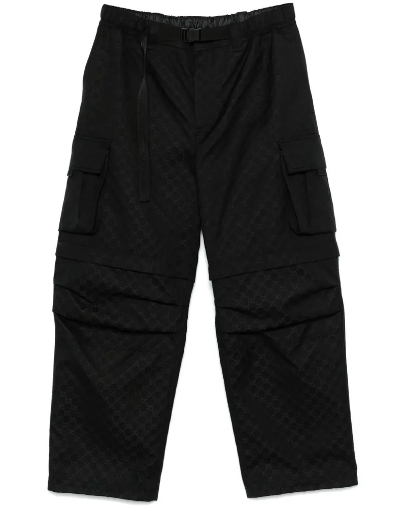 Gucci Cargohose mit GG - Schwarz Schwarz