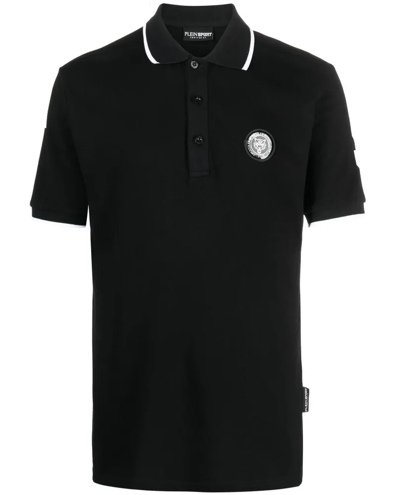 Philipp Plein Klassisches Poloshirt - Schwarz Schwarz