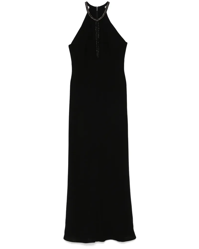 Max Mara Fernet Maxikleid - Schwarz Schwarz