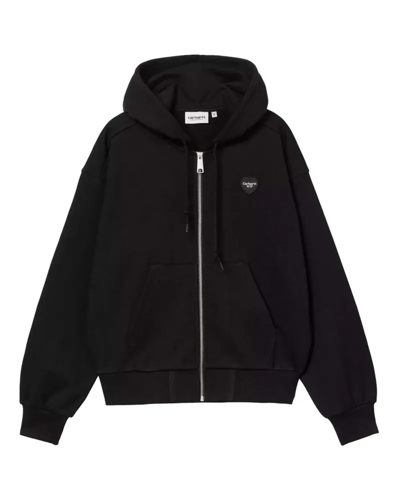 Carhartt WIP Hoodie mit Herz-Logo - Schwarz Schwarz