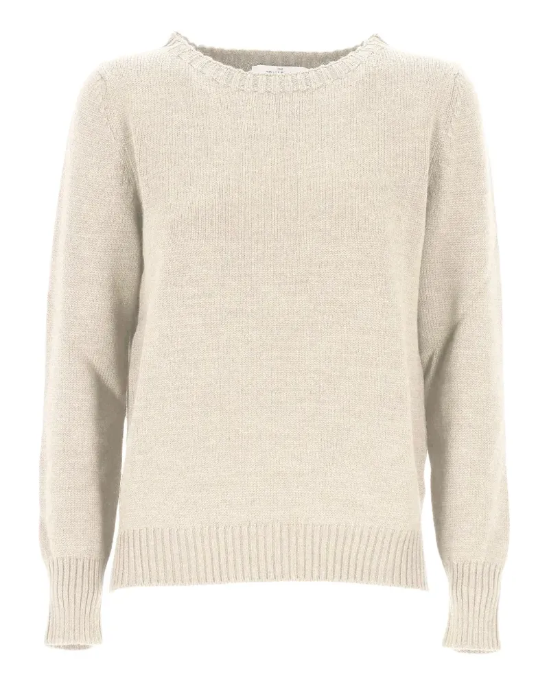 Gran Sasso crew-neck wool sweater - Nude Nude