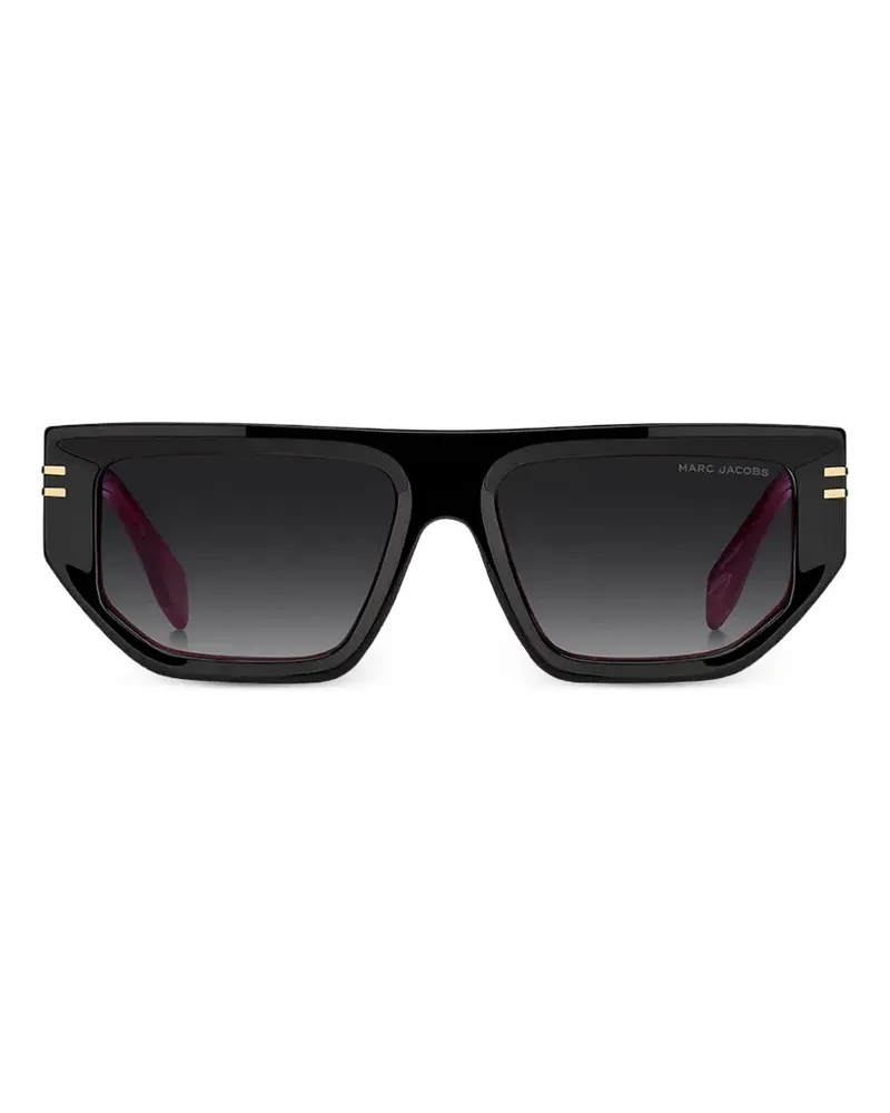 Marc Jacobs Sonnenbrille mit geometrischem Gestell - Schwarz Schwarz