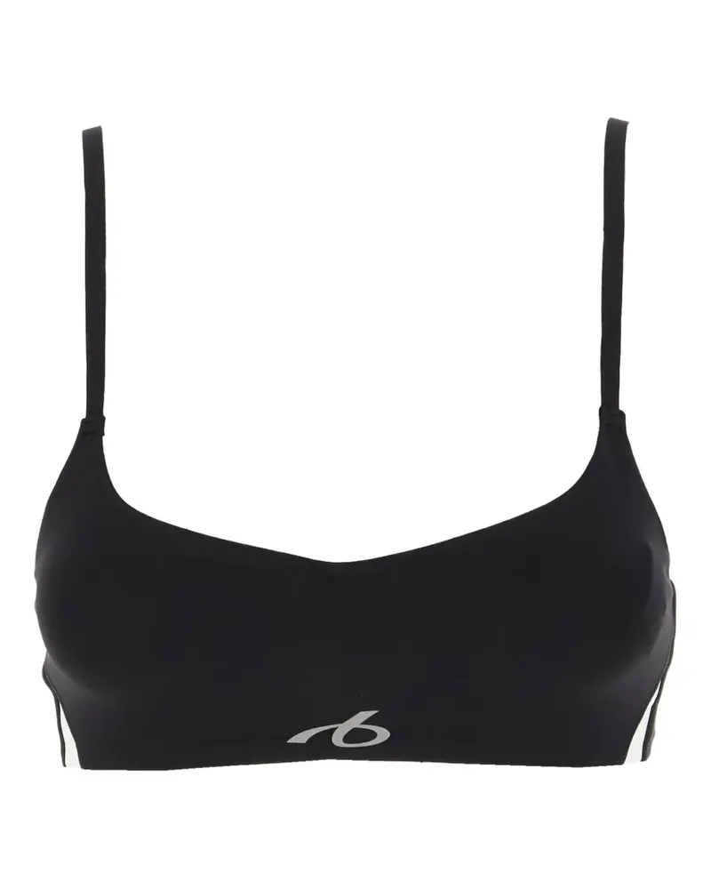 Balenciaga Cropped-Oberteil mit Logo-Print - Schwarz Schwarz