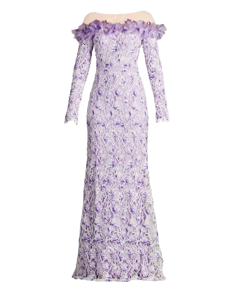 Tadashi Shoji Schulterfreies Abendkleid - Violett Violett