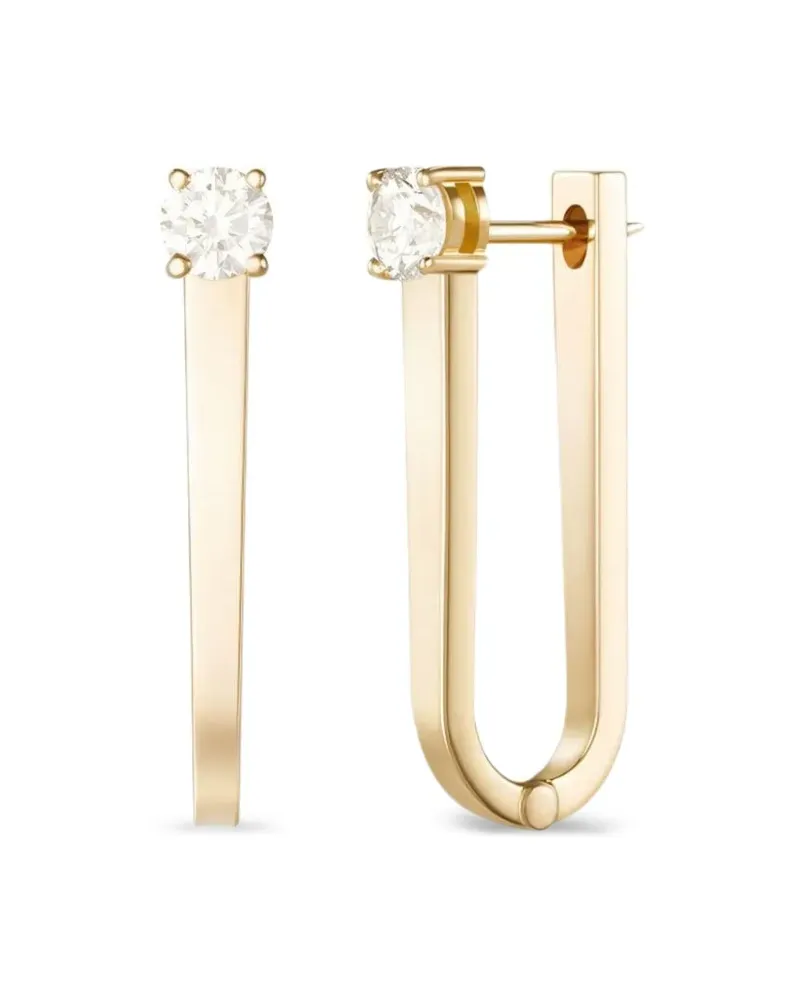 Melissa Kaye 18kt Aria Goldcreolen mit Diamanten Gold