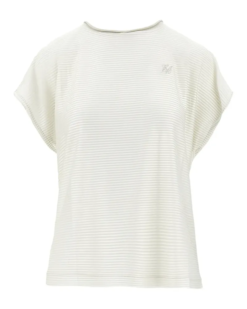 Emporio Armani striped top - Nude Nude