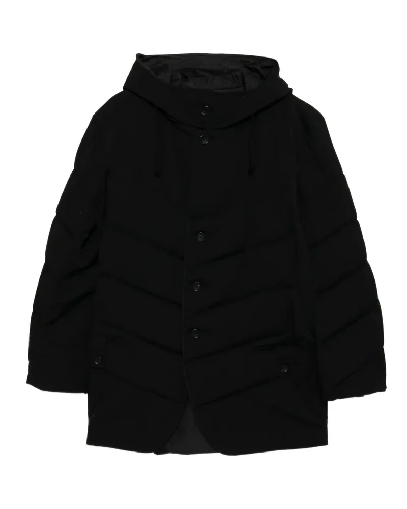 Yohji Yamamoto Gesteppte Jacke - Schwarz Schwarz