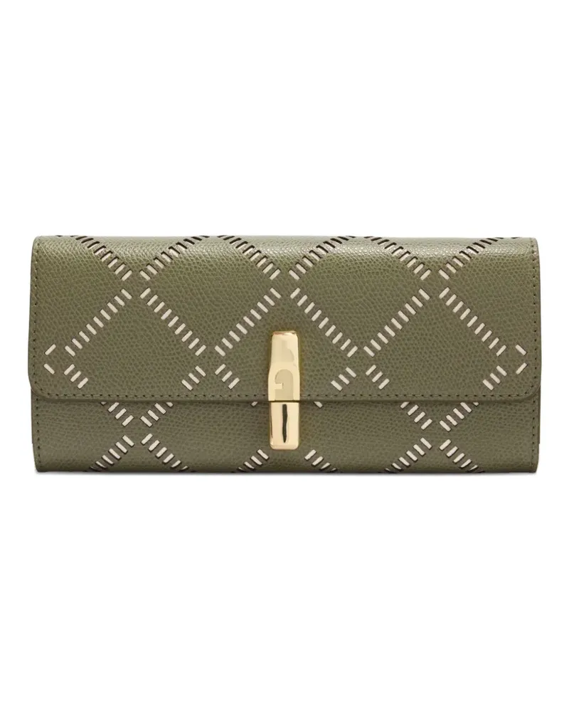 Furla Iride Continental perforated wallet - Grün Grün