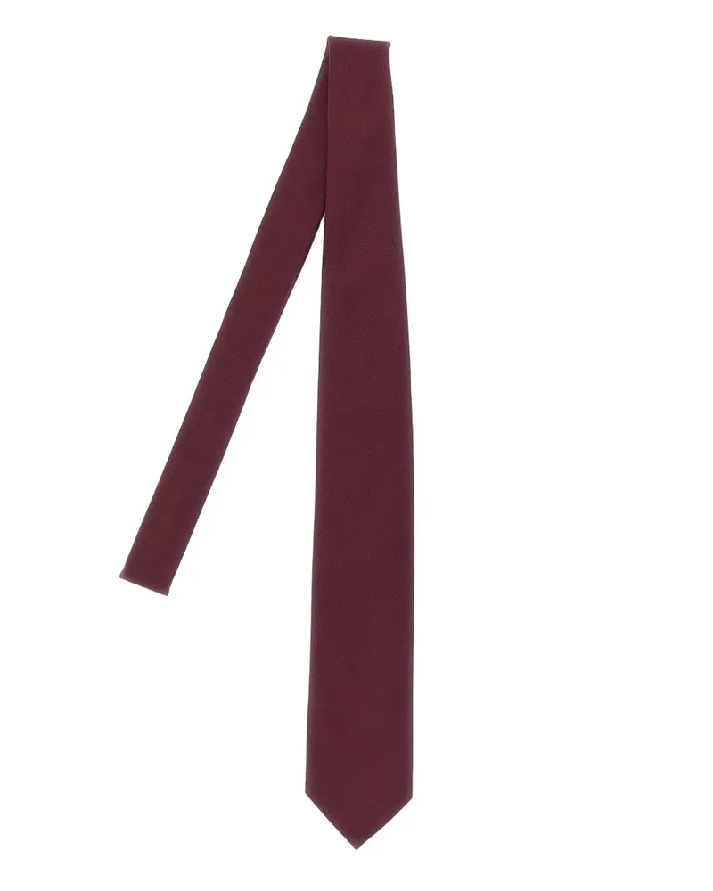 Pal Zileri ribbed silk tie - Rot Rot