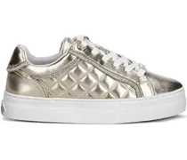 Gesteppte Sneakers im Metallic-Look - Gold