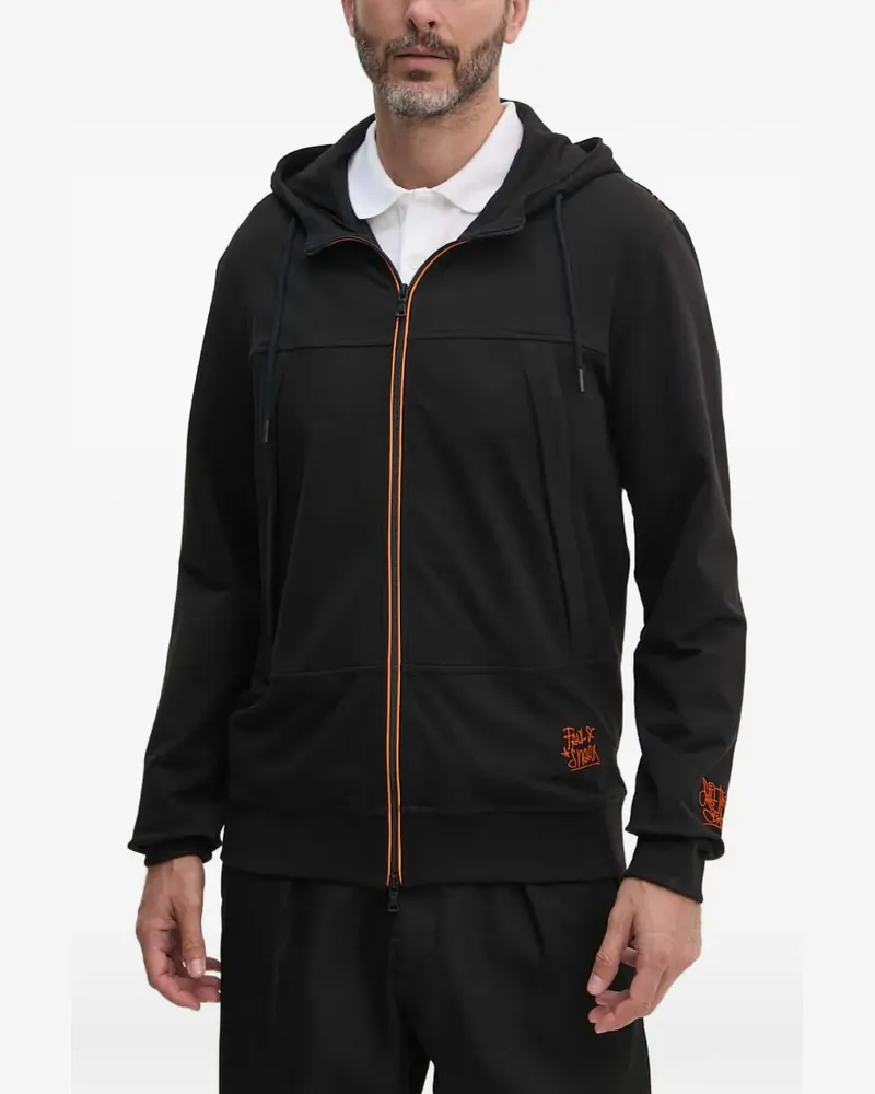 Paul & Shark zip-fastening drawstring hoodie - Schwarz Schwarz