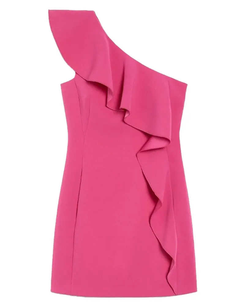 Max Mara Einschultriges Kleid mit Rüschen - Rosa Rosa