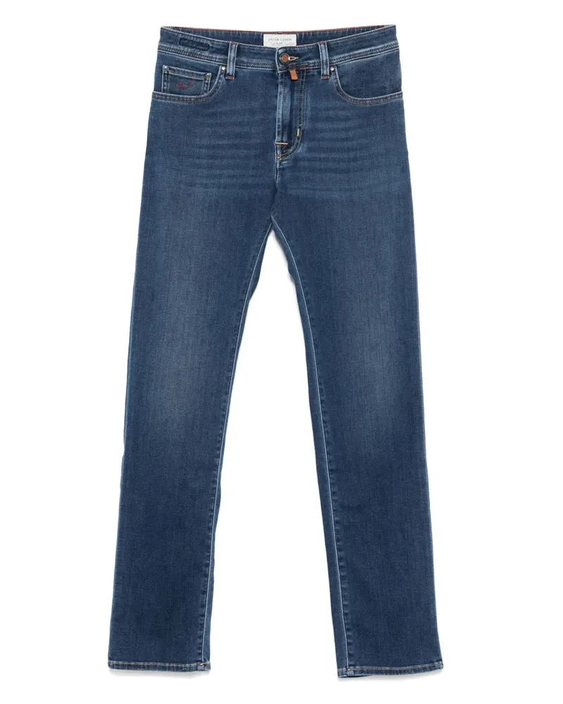 Jacob Cohën Jeans mit Stickerei - Blau Blau