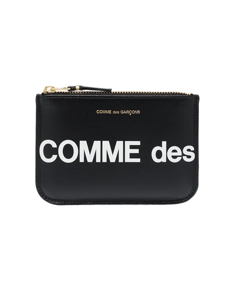 Comme des Garçons Clutch mit Logo-Print - Schwarz Schwarz