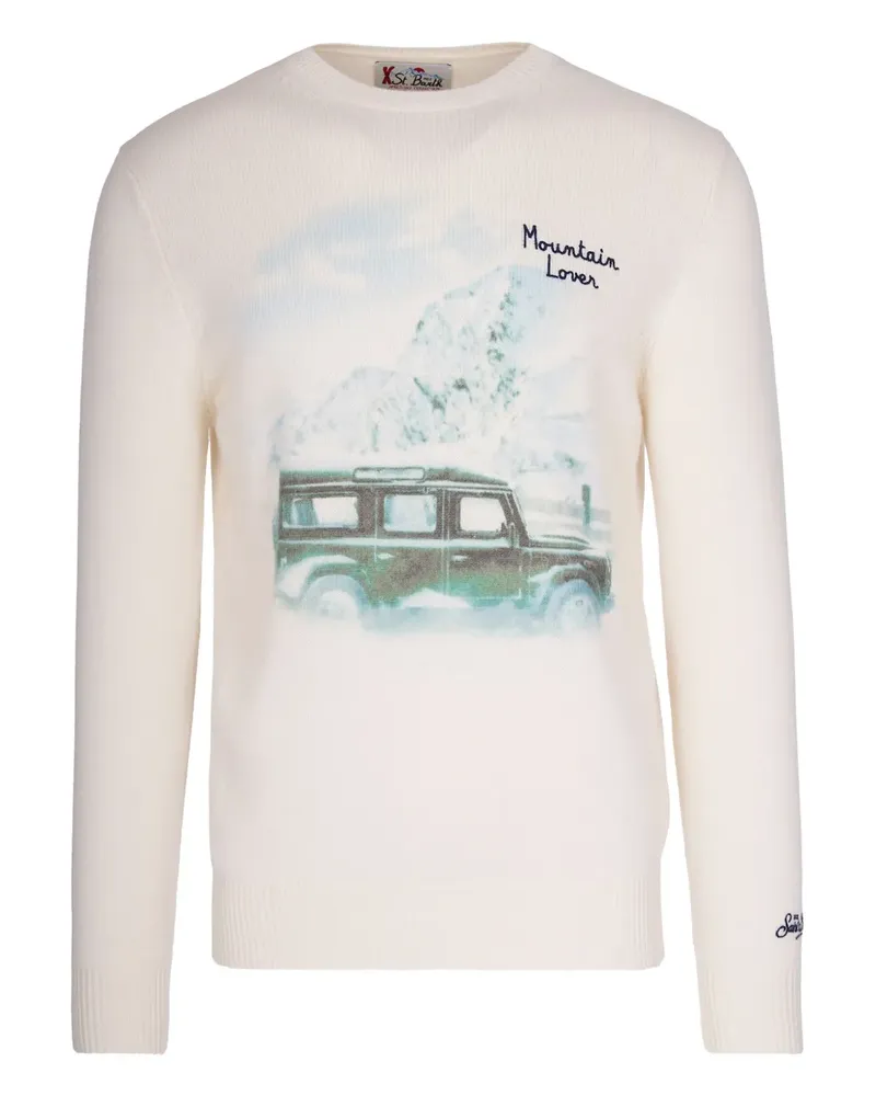 MC2 Saint Barth Mountain lover graphic sweater - Nude Nude