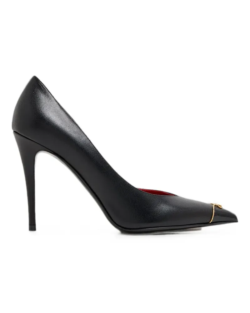Valentino Garavani Pumps mit V-Logo - Schwarz Schwarz