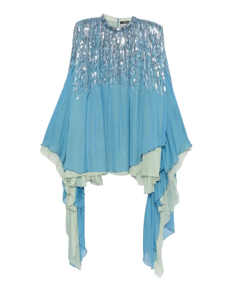 Amen Tina sequin-embellished mini dress - Blau Blau