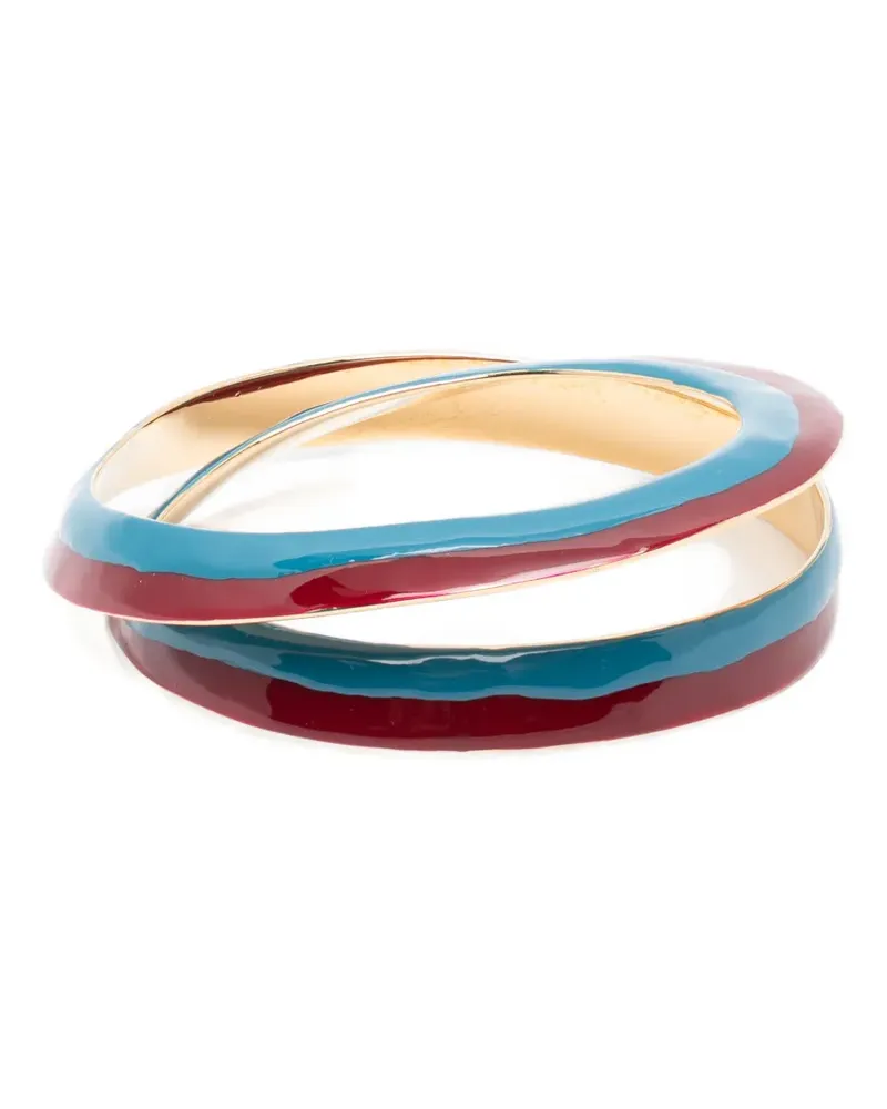 Marni Spiralarmband aus Emaille - Blau Blau