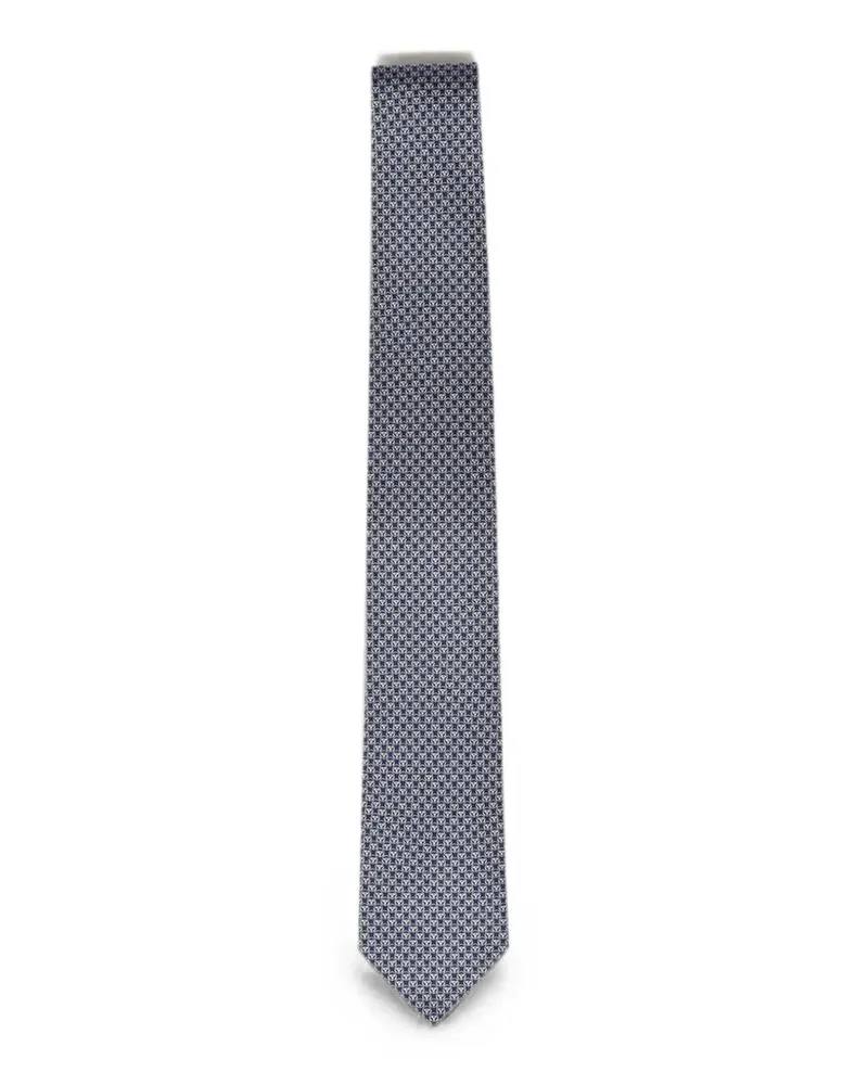 Ferragamo silk tie - Blau Blau