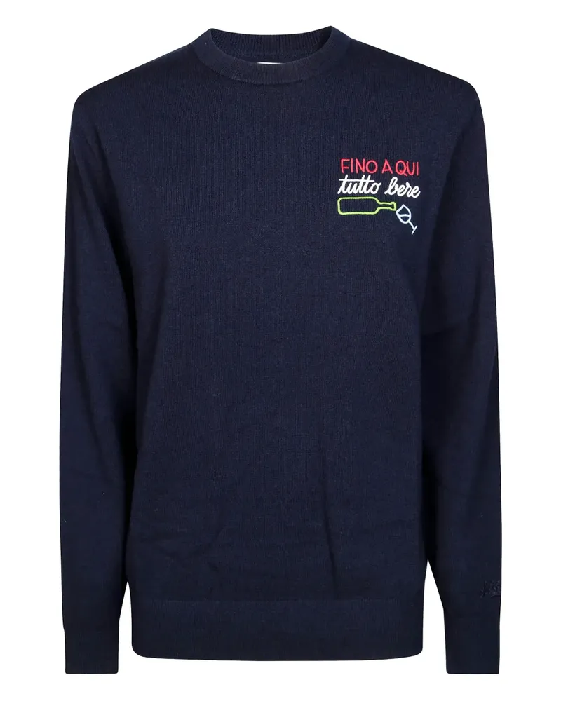MC2 Saint Barth embroidered sweater - Blau Blau