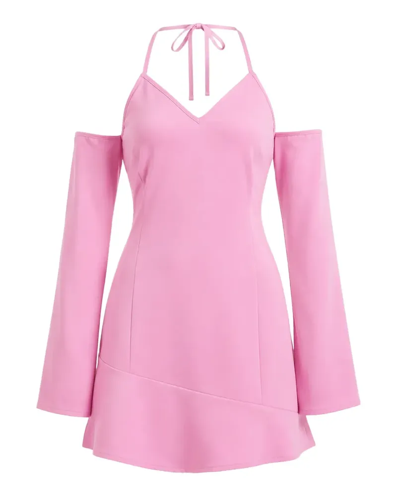 Moschino Neckholder-Kleid mit Cold-Shoulder - Rosa Rosa