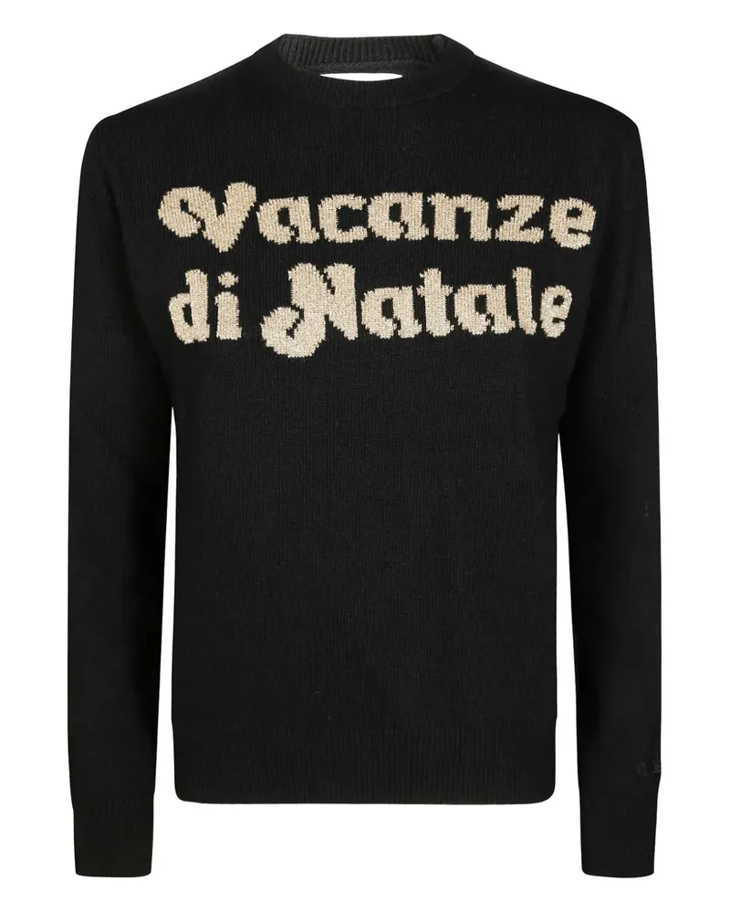 MC2 Saint Barth Pullover mit rundem Ausschnitt - Schwarz Schwarz