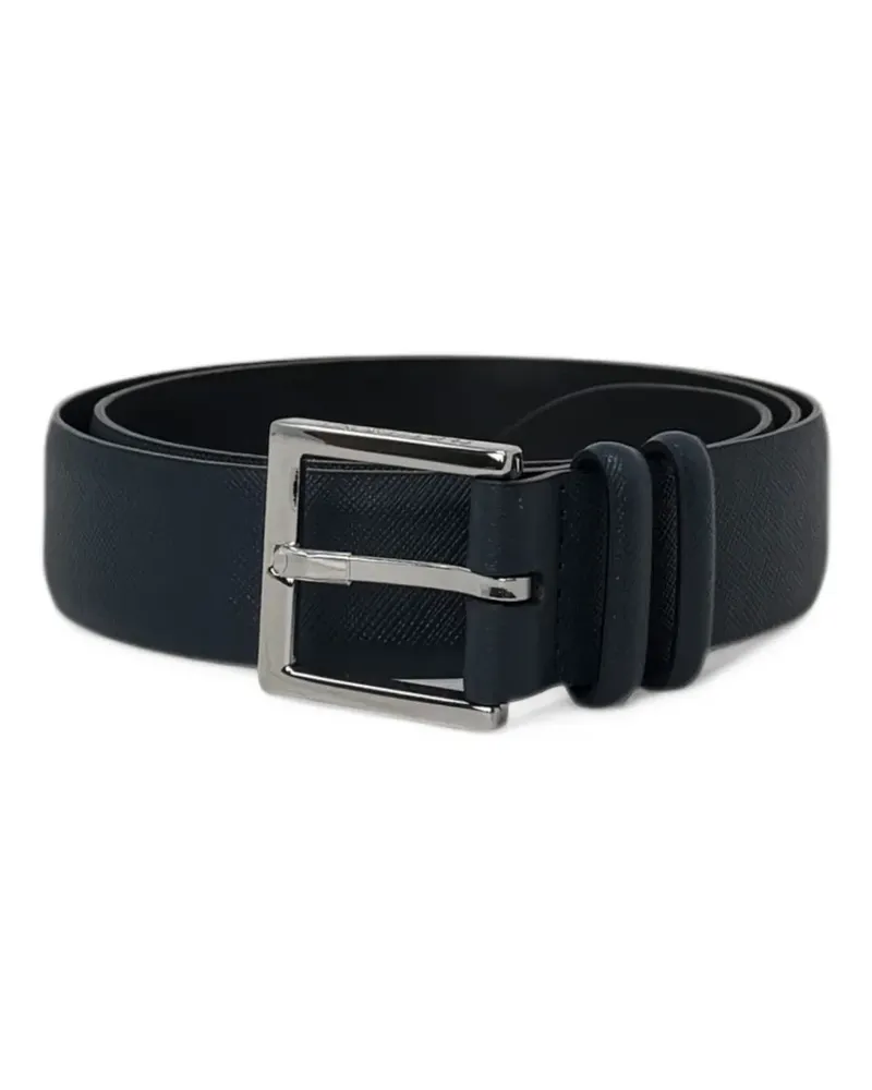 Orciani Saffiano leather belt - Blau Blau