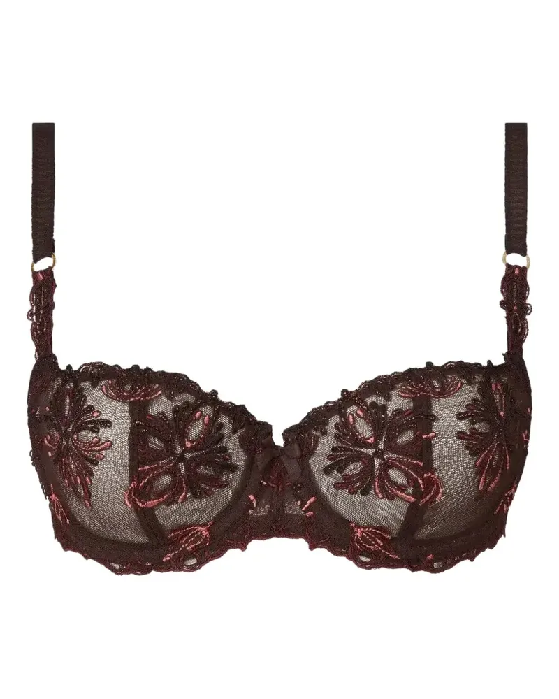 Chantelle Bestickter Mesh-BH - Braun Braun