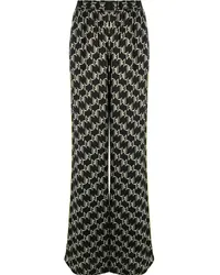 Karl Lagerfeld Hose mit Print Schwarz