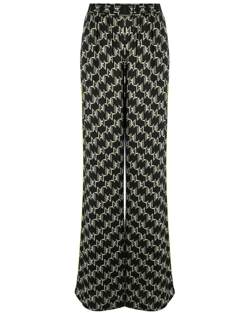 Karl Lagerfeld Hose mit Print - Schwarz Schwarz
