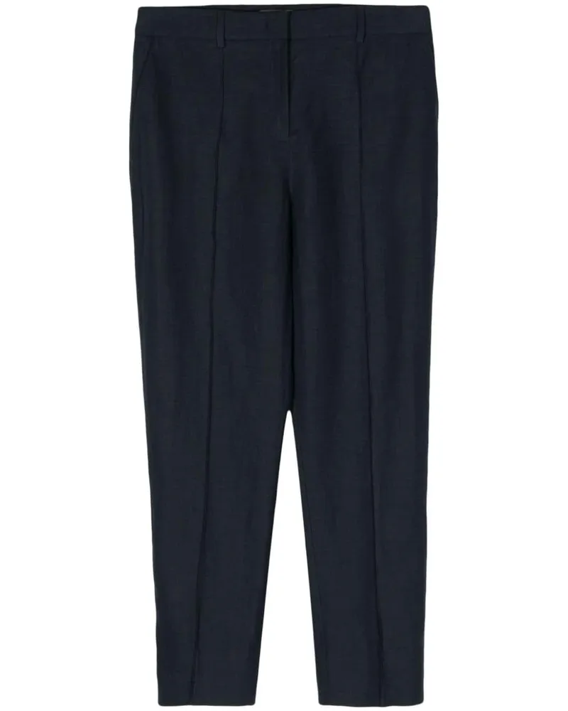 N.Peal Harper Cropped-Hose aus Leinen - Blau Blau