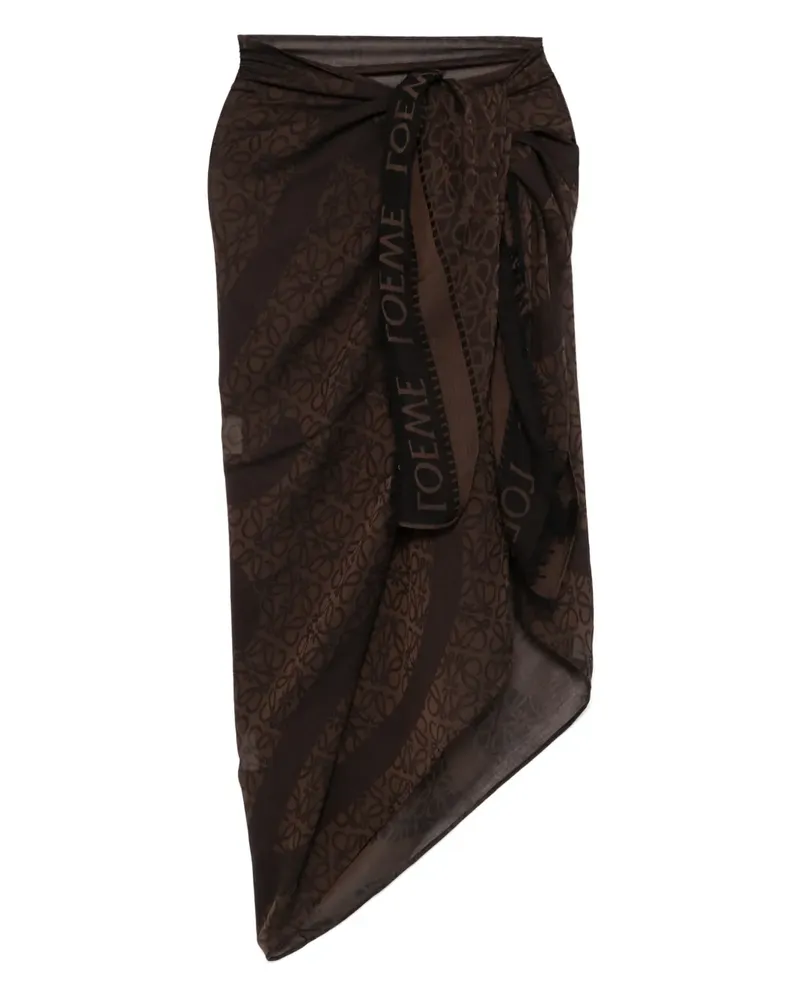 Loewe Pareo mit Anagramm-Muster - Braun Braun
