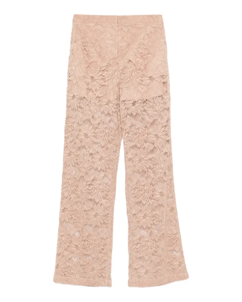 SPORTMAX floral-lace trousers - Rosa Rosa