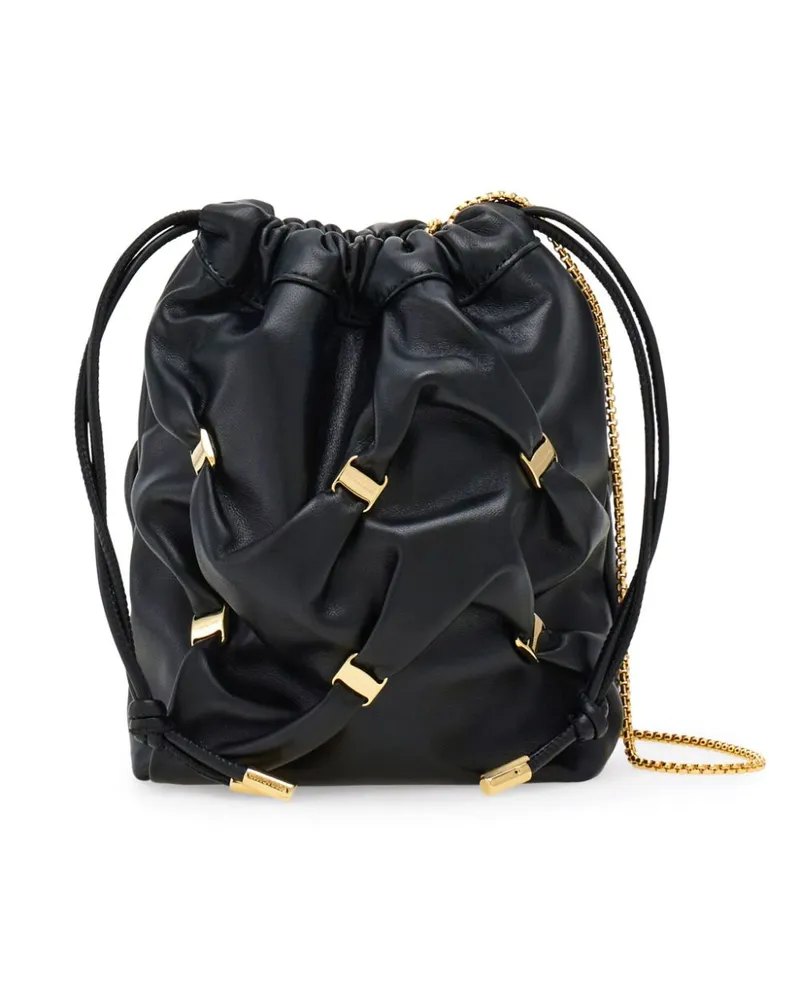 Ferragamo Mini-Tasche aus Leder - Schwarz Schwarz