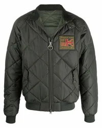 Barbour Gesteppte Jacke mit Logo-Patch Grün