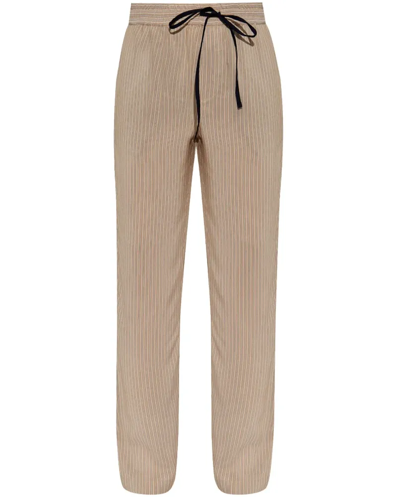 Victoria Beckham Pyjama-Hose mit Faltendetail - Braun Braun