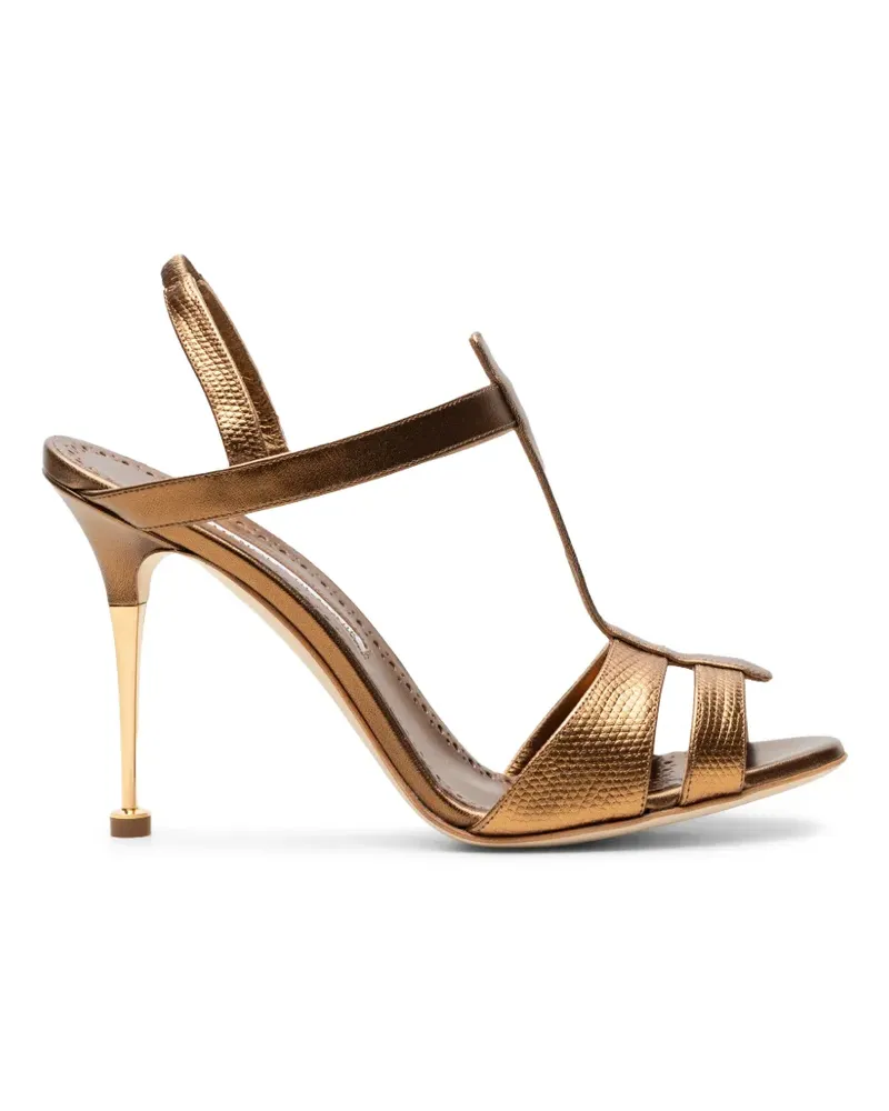 Manolo Blahnik Retaux t-bar sandals - Braun Braun