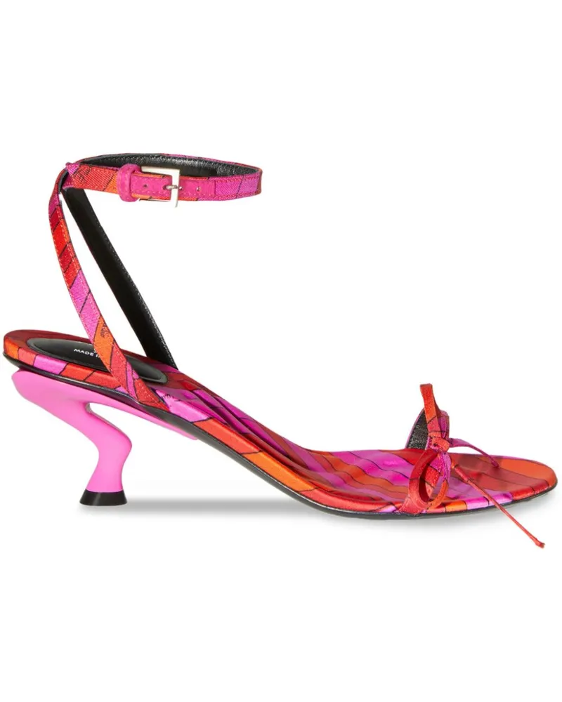 Emilio Pucci Sandalen mit Iris-Print 55mm - Rot Rot