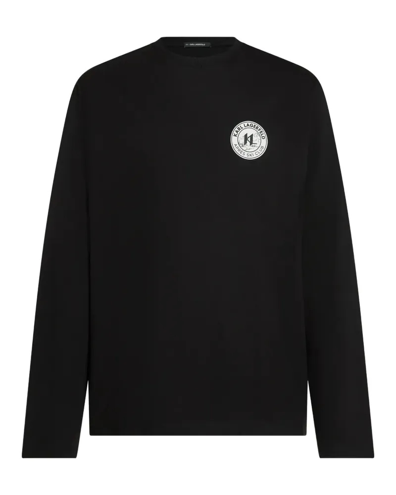 Karl Lagerfeld Après Ski Club long-sleeved T-shirt - Schwarz Schwarz